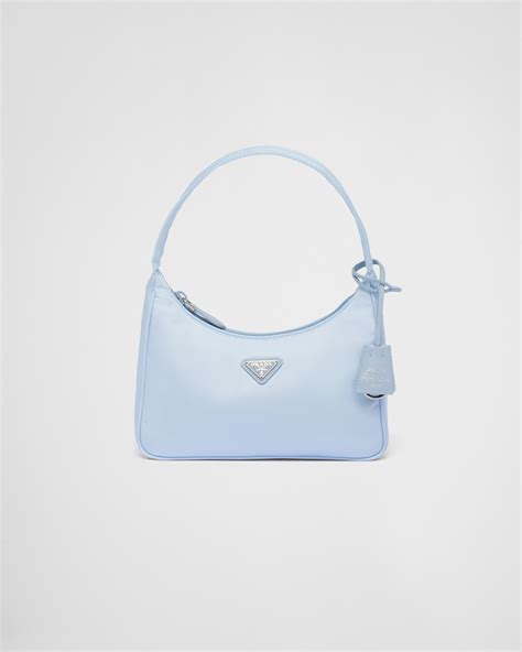 prada nylon blue bag